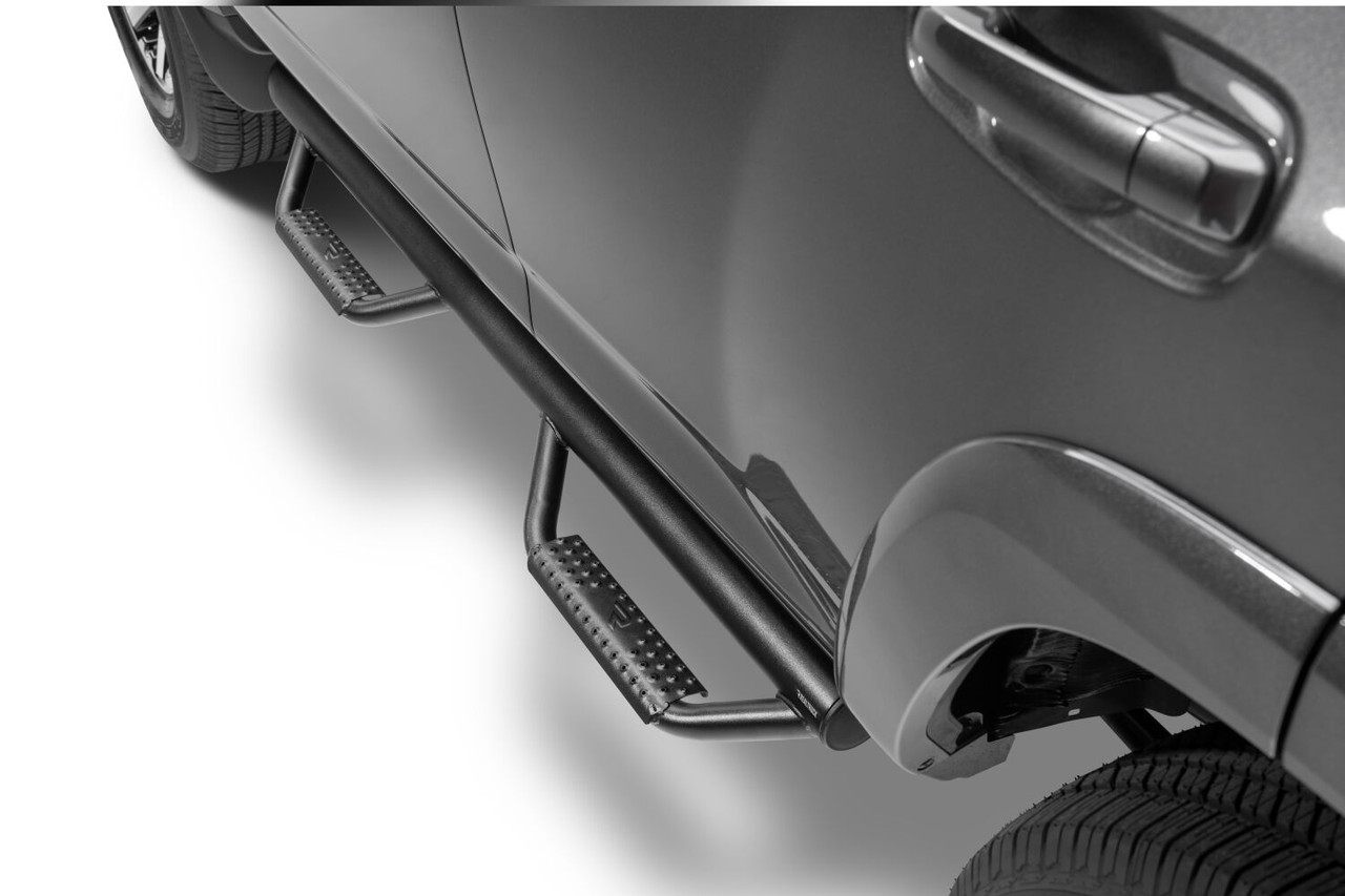 N-FAB T1464R NERF STEP BAR WHEEL-TO-WHEEL (2 STEPS PER SIDE) 2 INCH MAIN TUBE DIAMETER 2010-2024 TOYOTA 4RUNNER NON-LIMITED TEXTURED BLACK