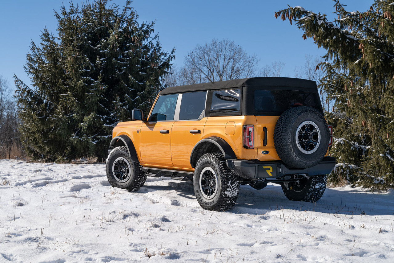 N-FAB PRF2172B-TX PREDATOR PRO FULL LENGTH (2 STEPS PER SIDE) 2021-2025 FORD BRONCO 4-DR TEXTURED BLACK