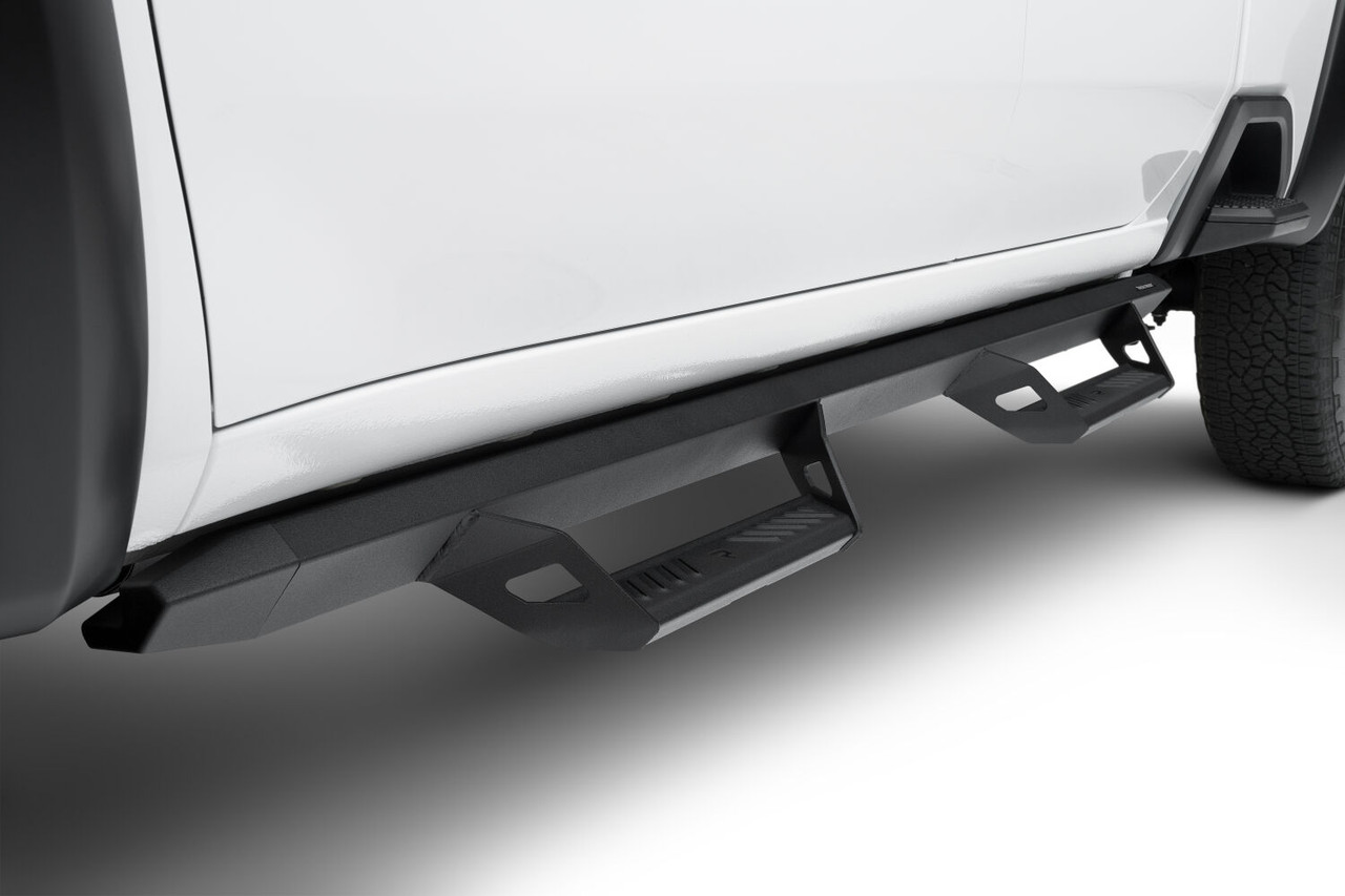 N-FAB PRC1971QC-TX PREDATOR PRO CAB LENGTH (2 STEPS PER SIDE) 2019 (NEW BODY STYLE)-2025 CHEVY SILVERADO/GMC SIERRA 1500/2020-2025 2500 HD/3500 HD CREW CAB TEXTURED BLACK