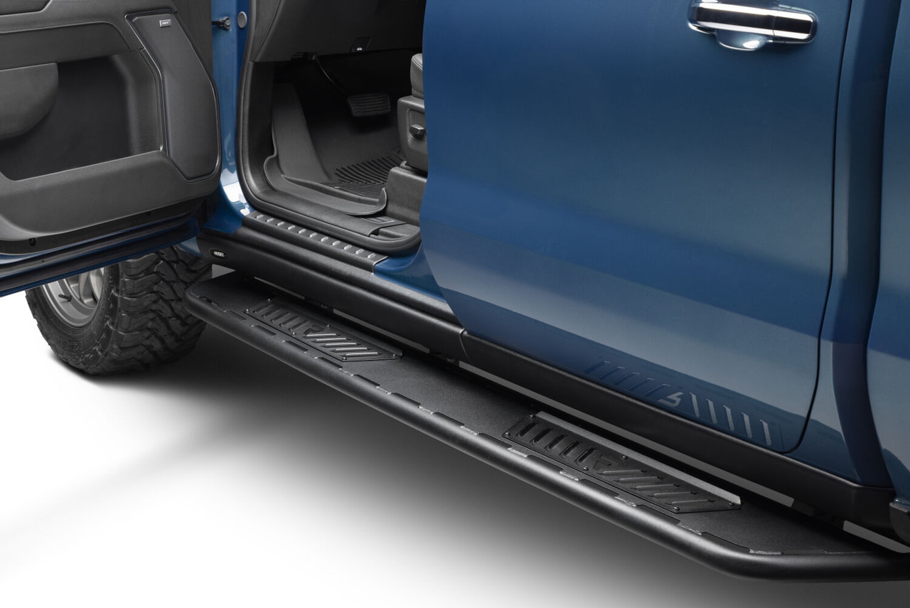 N-FAB NBC15T-TX ROAN RUNNING BOARD CAB LENGTH (2 STEPS PER SIDE) 2019 (NEW BODY STYLE)-2015-2020 CHEVROLET TAHOE|2015-2020 GMC YUKON TEXTURED BLACK