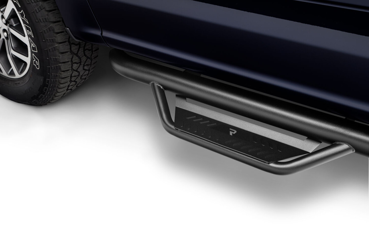 N-FAB HPF17105CC-6-TX PODIUM STEP LG WHEEL-TO-WHEEL WITH BED ACCESS (3 STEPS PER SIDE) 3 INCH MAIN TUBE DIAMETER 2017-2026 FORD F-250/350 6.75 INCH BED CREW CAB TEXTURED BLACK