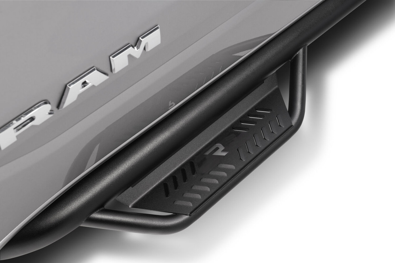 N-FAB HPD1980CC-TX PODIUM STEP LG CAB LENGTH (2 STEPS PER SIDE) 3 INCH MAIN TUBE DIAMETER 2019-2025 (NEW BODY STYLE) RAM 1500 CREW CAB TEXTURED BLACK