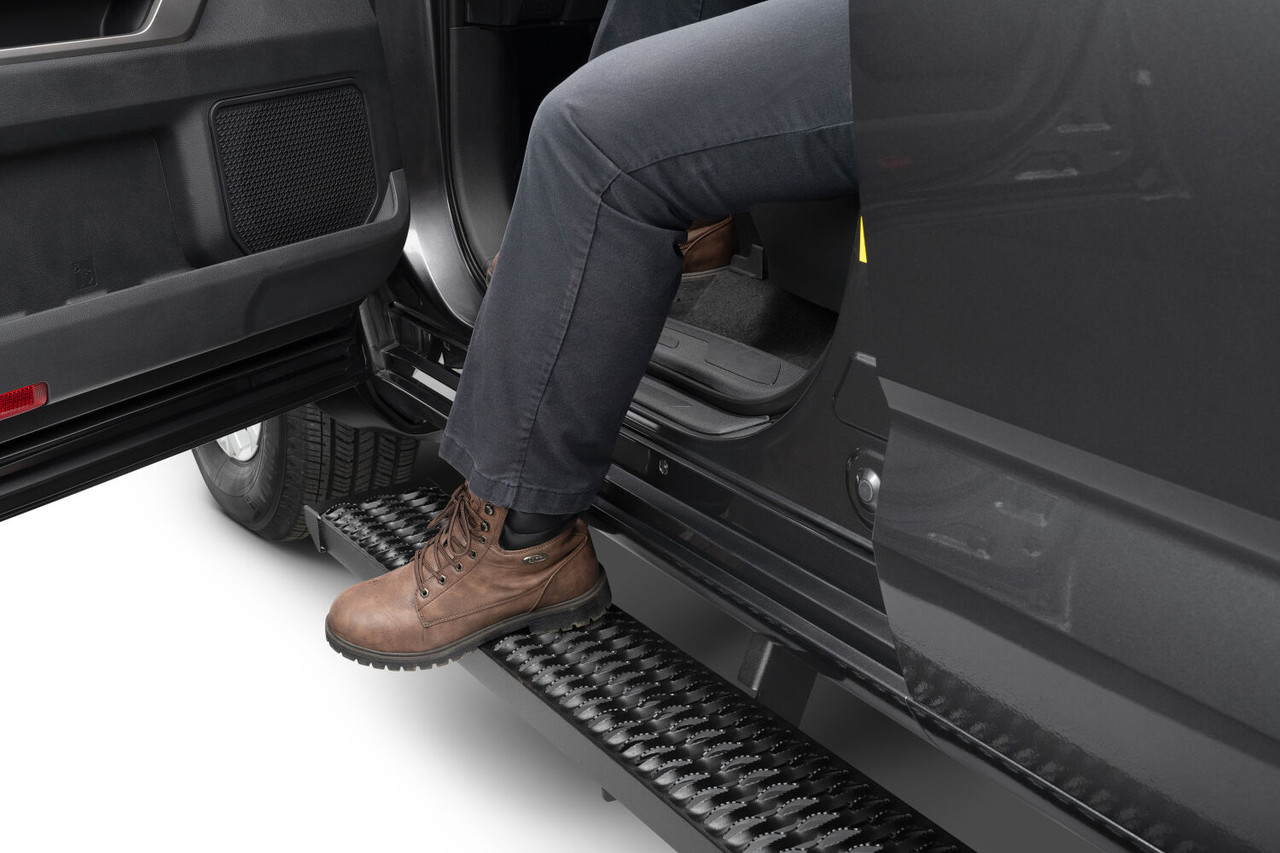 N-FAB GFT07CC-TX GROWLER STEP SYSTEM CAB LENGTH (1 STEP PER SIDE) 7 INCH BOARD 2007-2021 TOYOTA TUNDRA CREWMAX TEXTURED BLACK