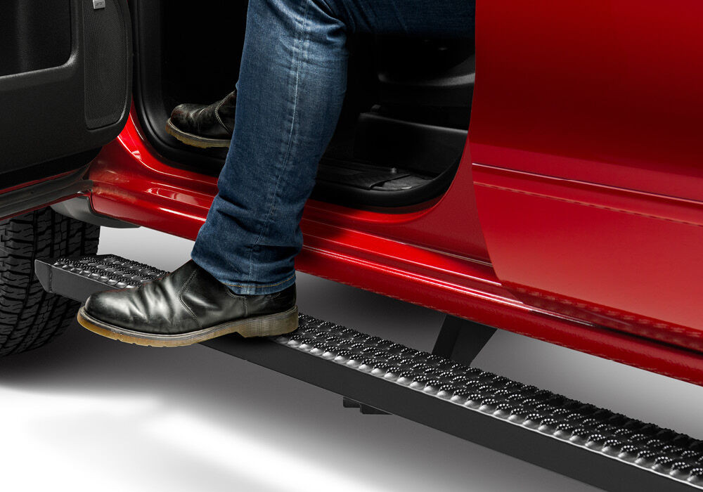 N-FAB GFD15CC-TX GROWLER STEP SYSTEM CAB LENGTH (1 STEP PER SIDE) 7 INCH BOARD 2015-2018 (2019-2024 CLASSIC) RAM 1500 CREW CAB TEXTURED BLACK