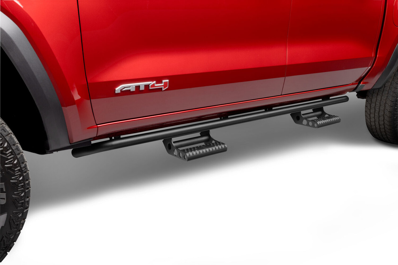 N-FAB G154RKRCCS4 RKR STEP SYSTEM CAB LENGTH (2 STEP MOUNTS/2 STEPS PER SIDE) 1.75 INCH RAILS 2015-2025 CHEVY COLORADO/GMC CANYON CREW CAB TEXTURED BLACK