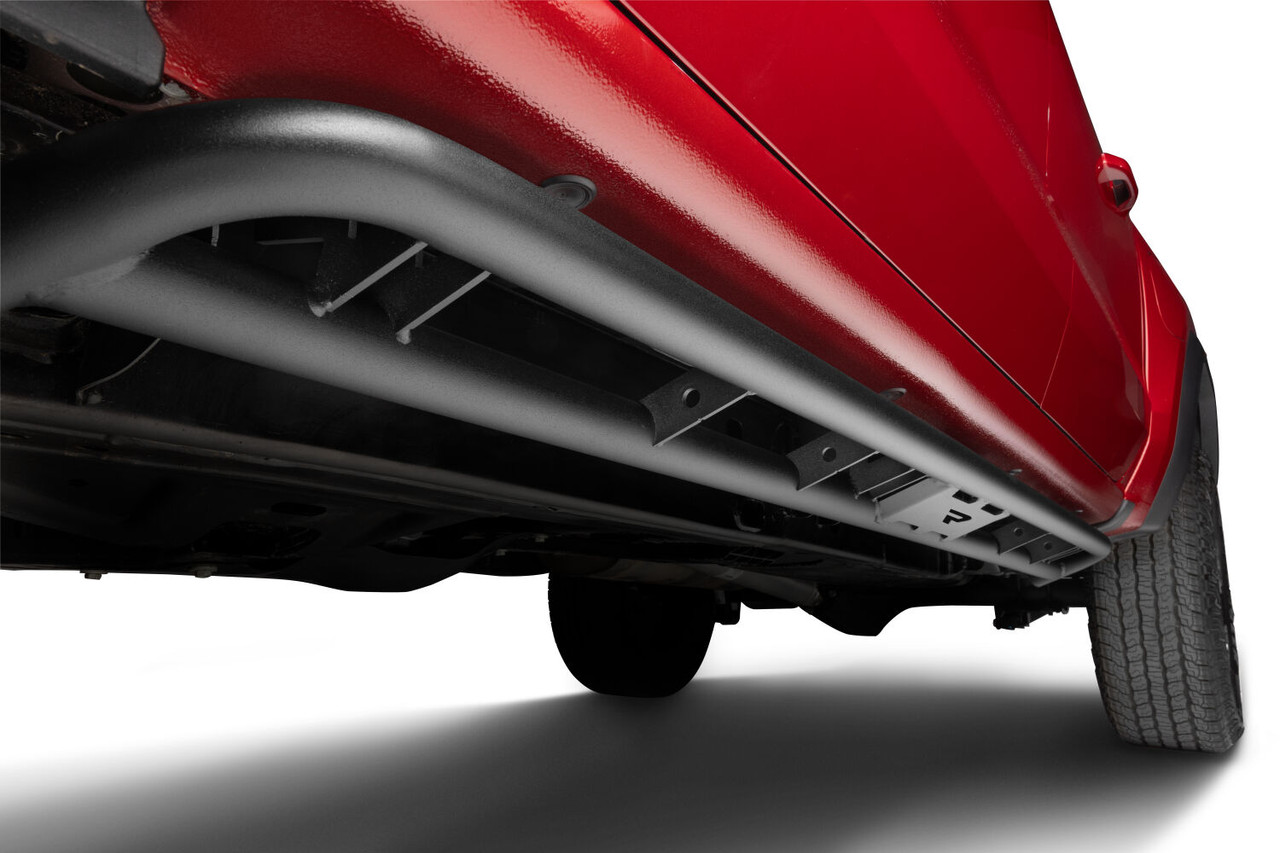 N-FAB G154RKRCC RKR ROCK RAILS CAB LENGTH (2 STEPS PER SIDE) 2015-2025 CHEVY COLORADO/GMC CANYON CREW CAB TEXTURED BLACK