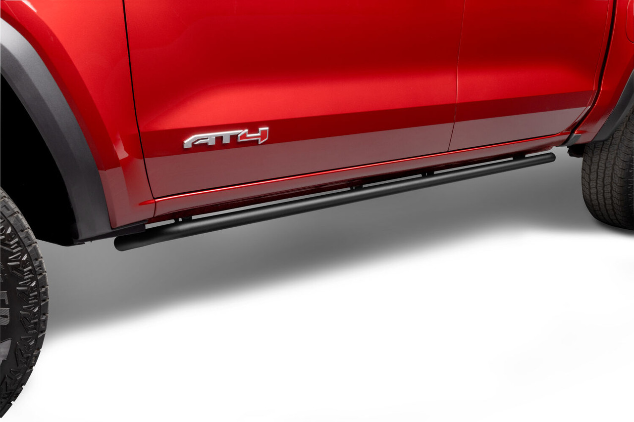 N-FAB G154RKRCC RKR ROCK RAILS CAB LENGTH (2 STEPS PER SIDE) 2015-2025 CHEVY COLORADO/GMC CANYON CREW CAB TEXTURED BLACK