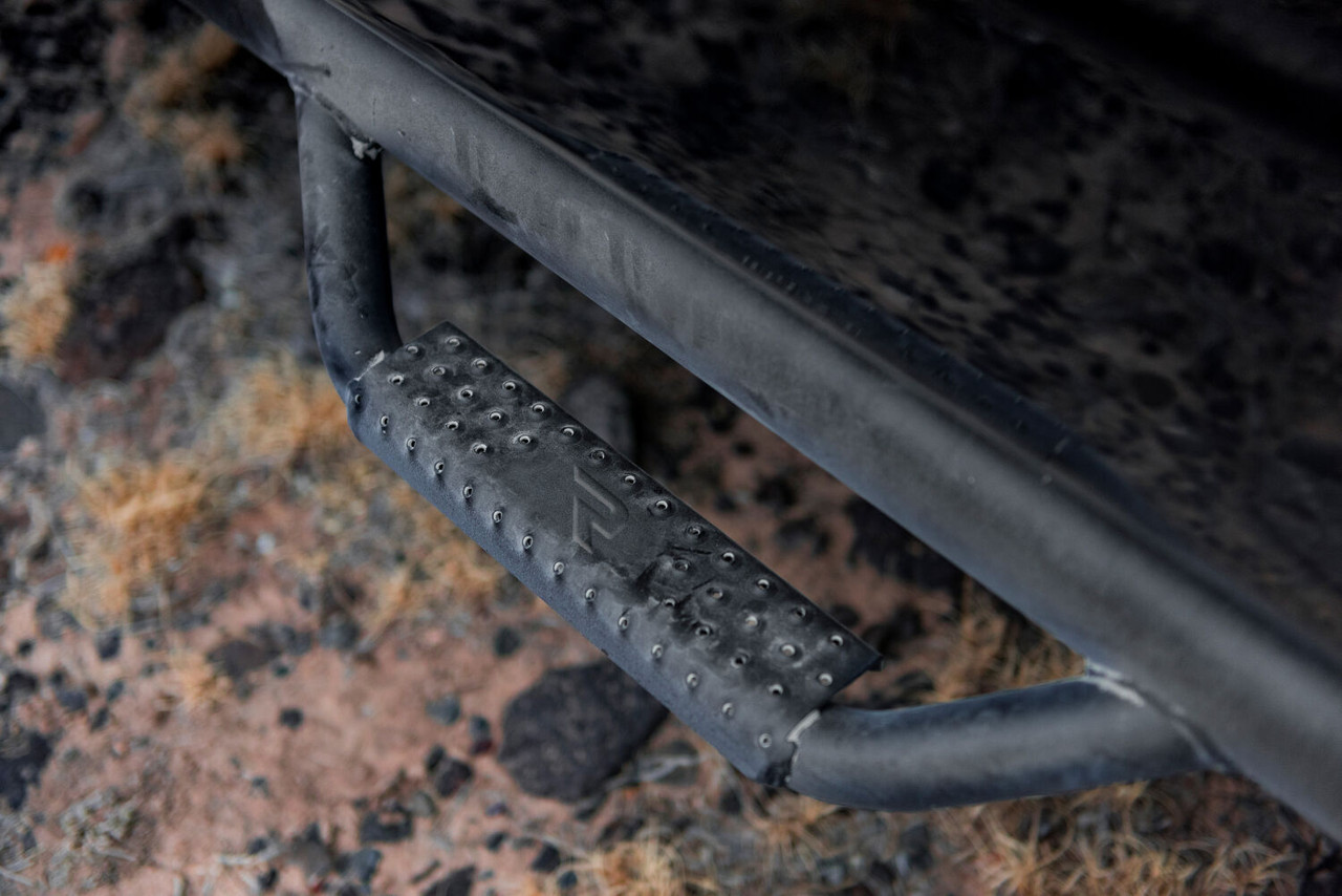 N-FAB F1785CC-TX NERF STEP BAR CAB LENGTH (2 STEPS PER SIDE) 2017-2026 FORD F-250/F-350/F-450 CREW CAB TEXTURED BLACK