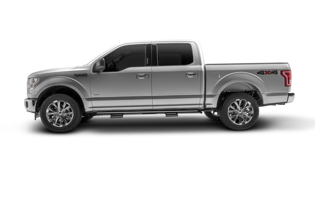 N-FAB F154RKRCCS4 RKR STEP SYSTEM CAB LENGTH (2 STEP MOUNTS/2 STEPS PER SIDE) 1.75 INCH RAILS 2015-2025 FORD F-150 SUPERCREW TEXTURED BLACK