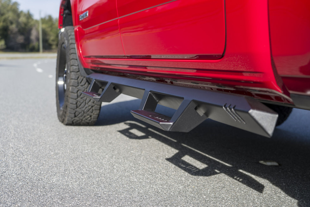 N-FAB EXD19CC-TX EPYX STEP SYSTEM CAB LENGTH (2 STEPS PER SIDE) 2019-2025 (NEW BODY STYLE) RAM 1500 CREW CAB TEXTURED BLACK