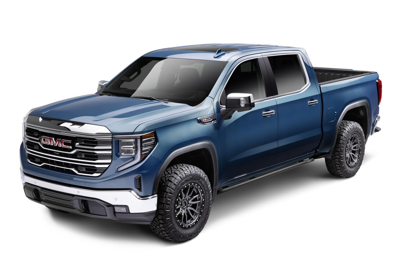 N-FAB C194RKRCC RKR ROCK RAILS CAB LENGTH 2019 (NEW BODY STYLE)-2025 CHEVY SILVERADO/GMC SIERRA 1500/2020-2025 2500 HD/3500 HD CREW CAB TEXTURED BLACK