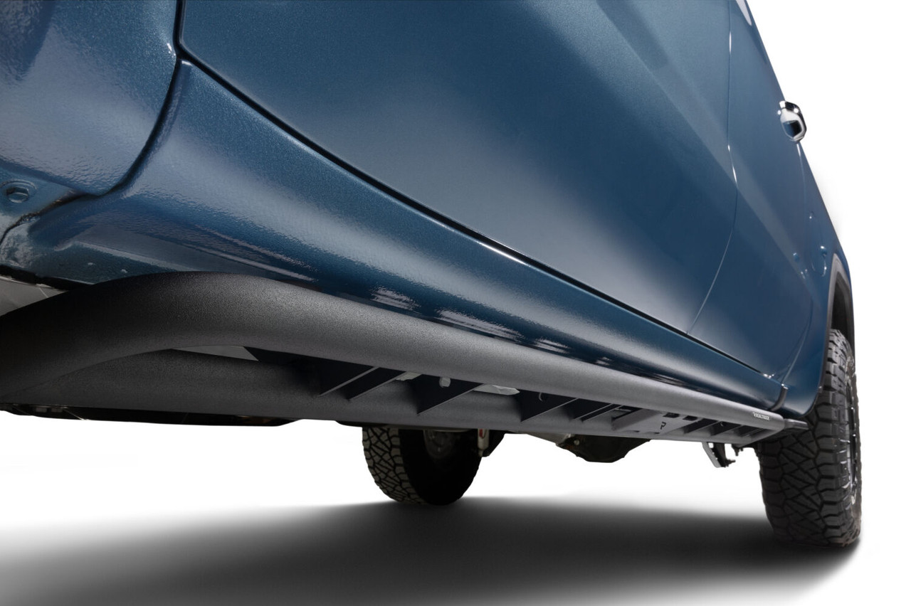 N-FAB C194RKRCC RKR ROCK RAILS CAB LENGTH 2019 (NEW BODY STYLE)-2025 CHEVY SILVERADO/GMC SIERRA 1500/2020-2025 2500 HD/3500 HD CREW CAB TEXTURED BLACK