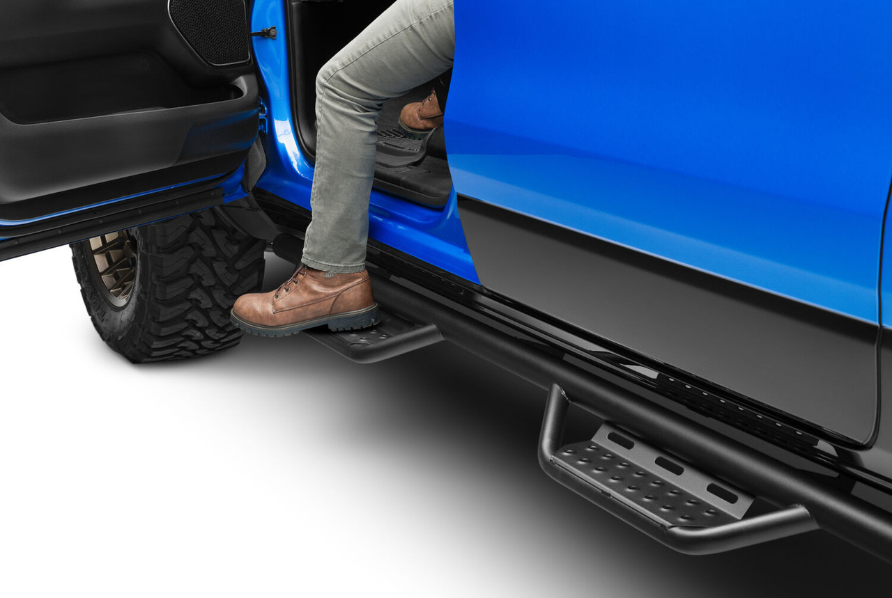N-FAB 219418012 NERF STEP RS BAR CAB LENGTH (2 STEPS PER SIDE) 2019-2025 (NEW BODY STYLE) RAM 1500 CREW CAB TEXTURED BLACK