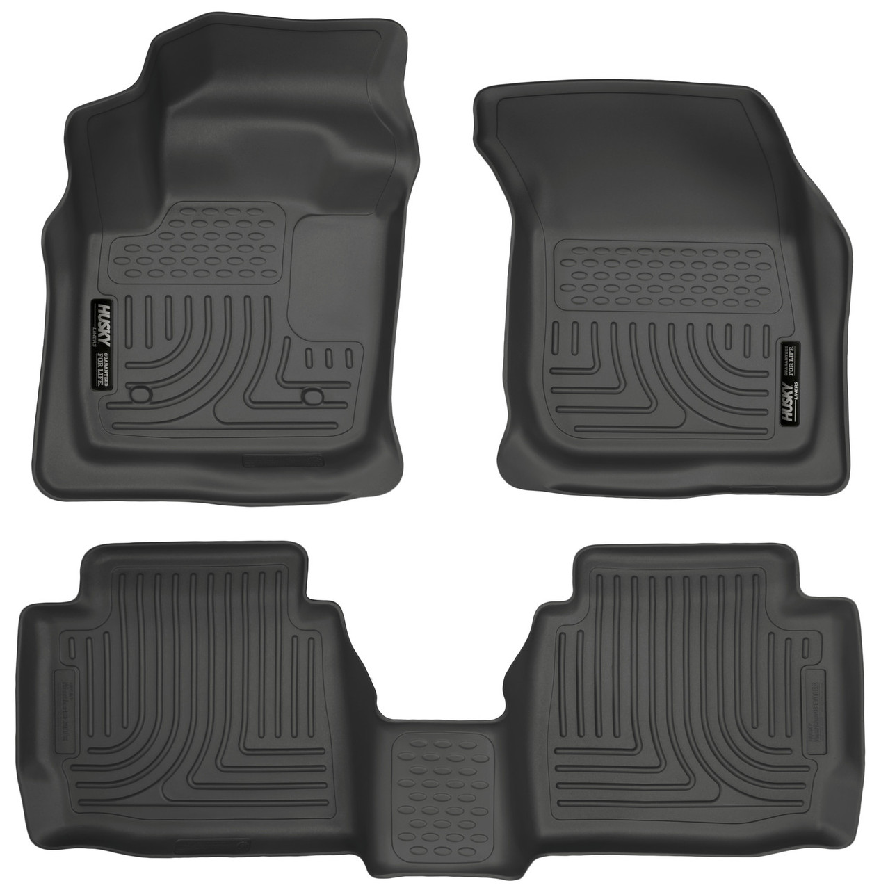 HUSKY LINERS 99751 WEATHERBEATER FRONT & 2ND SEAT FLOOR LINERS FOR 2013-2016 FUSION/MKZ