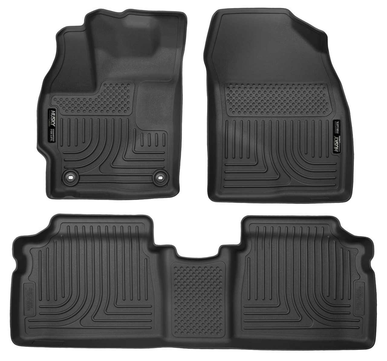 HUSKY LINERS 99511 WEATHERBEATER FRONT & 2ND SEAT FLOOR LINERS FOR 2015 PRIUS