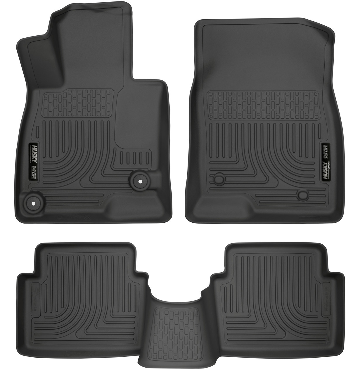 HUSKY LINERS 98651 WEATHERBEATER FRONT & 2ND SEAT FLOOR LINERS FOR 2014-2018 3