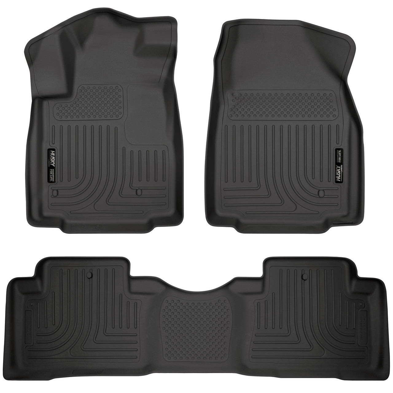 HUSKY LINERS 98421 WEATHERBEATER FRONT & 2ND SEAT FLOOR LINERS FOR 2009-2015 PILOT