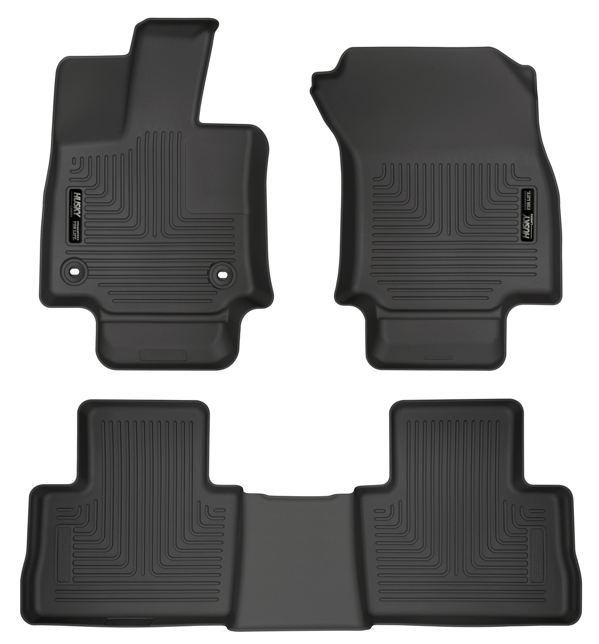 HUSKY LINERS 95501 WEATHERBEATER FRONT & 2ND SEAT FLOOR LINERS FOR 2019-2025 RAV4