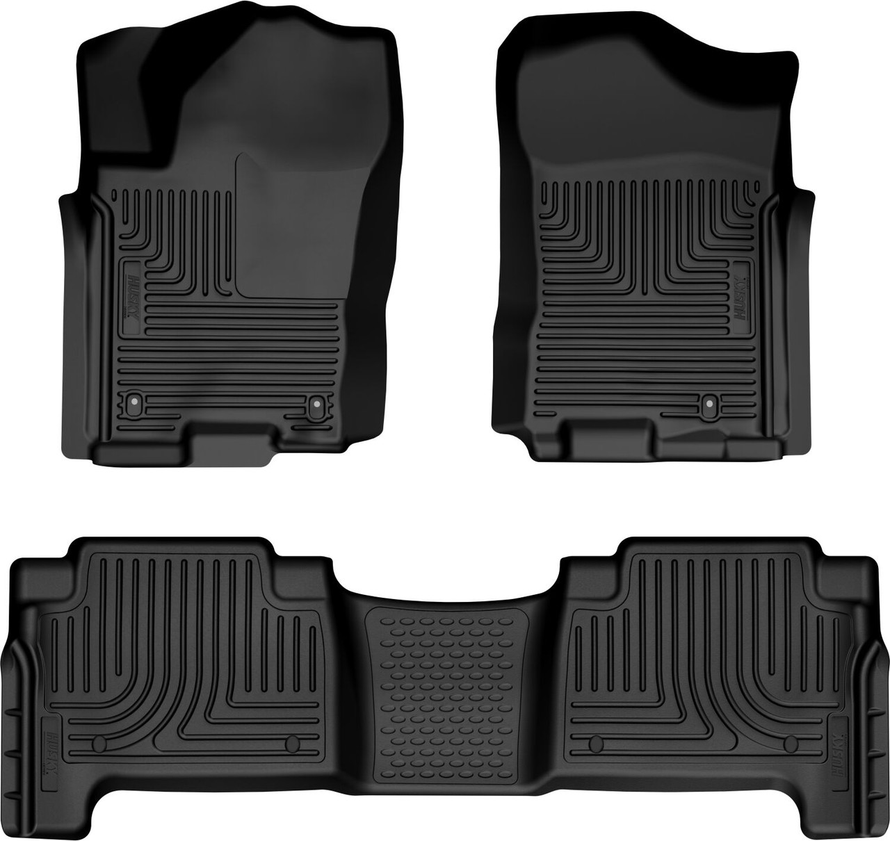 HUSKY LINERS 95461 WEATHERBEATER FRONT & 2ND SEAT FLOOR LINERS FOR 2008-2015 ARMADA