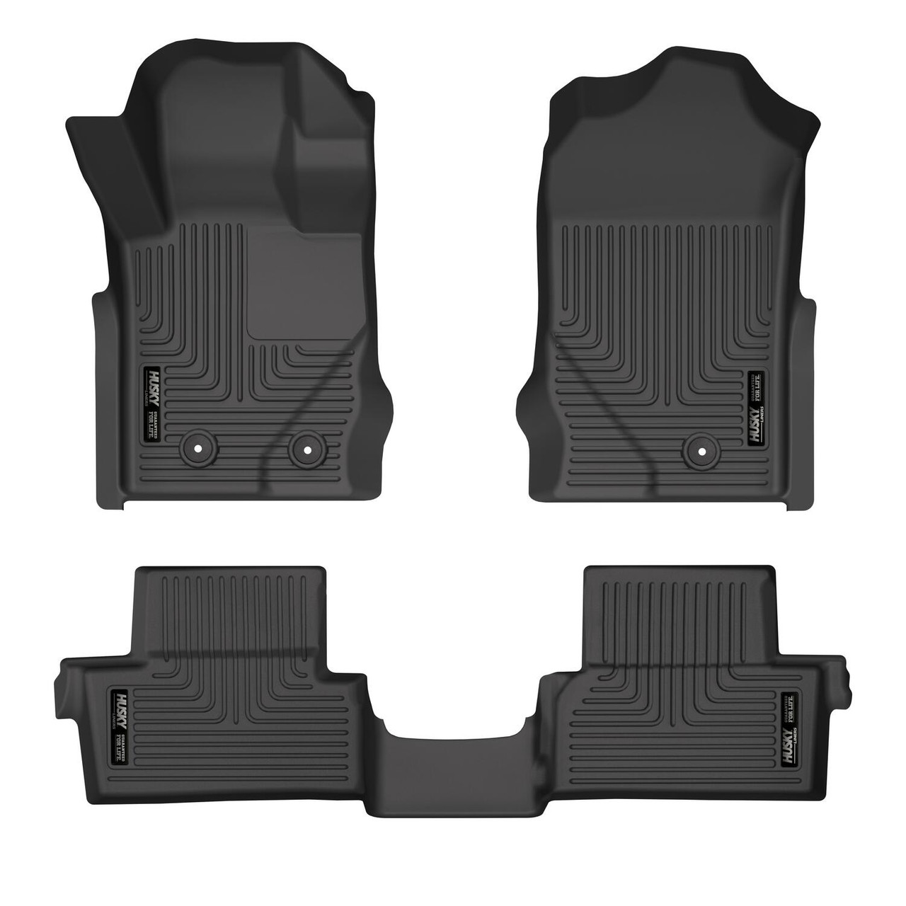 HUSKY LINERS 95311 WEATHERBEATER FRONT & 2ND SEAT FLOOR LINERS FOR 2021-2024 BRONCO