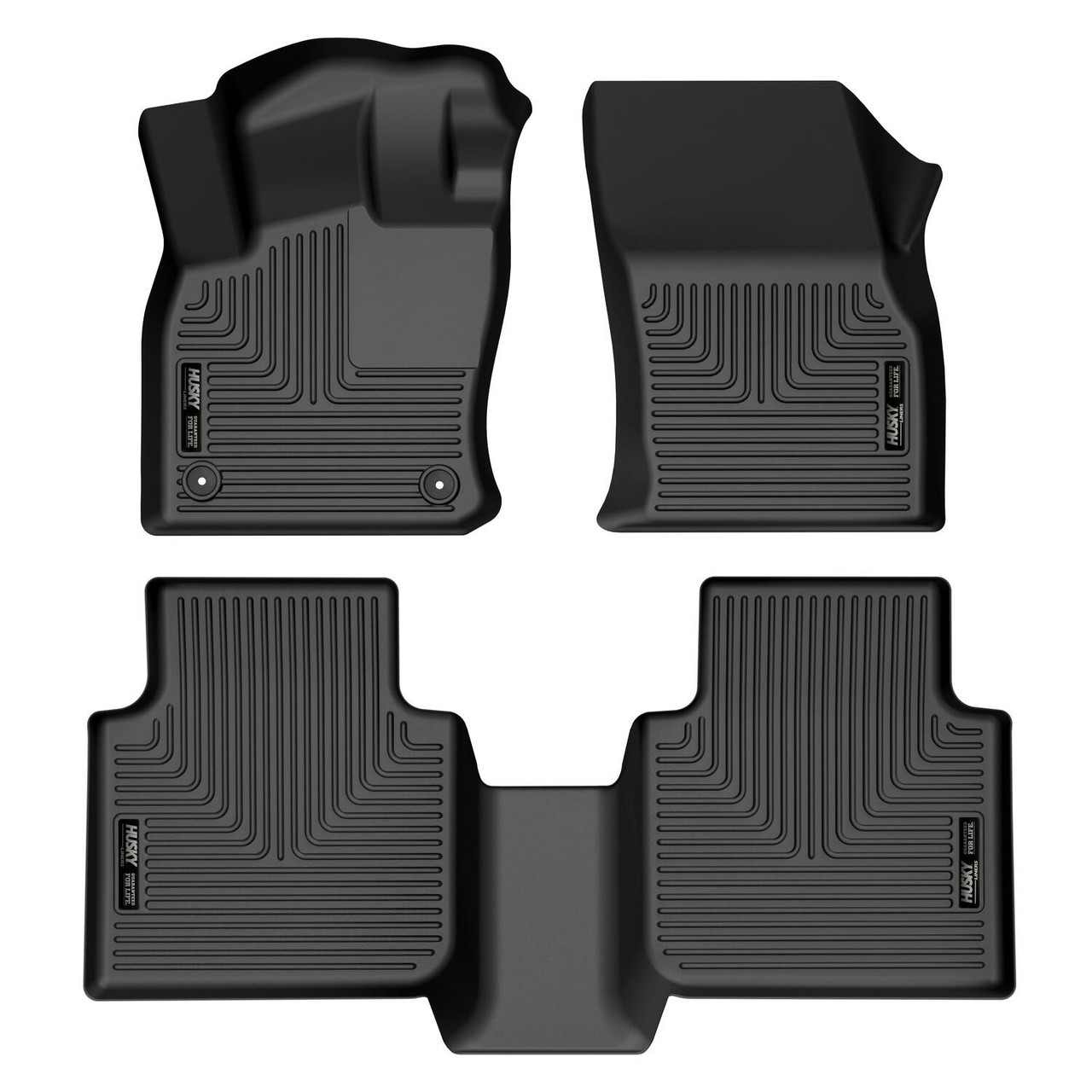 HUSKY LINERS 95231 WEATHERBEATER FRONT & 2ND SEAT FLOOR LINERS FOR 2018-2024 TIGUAN