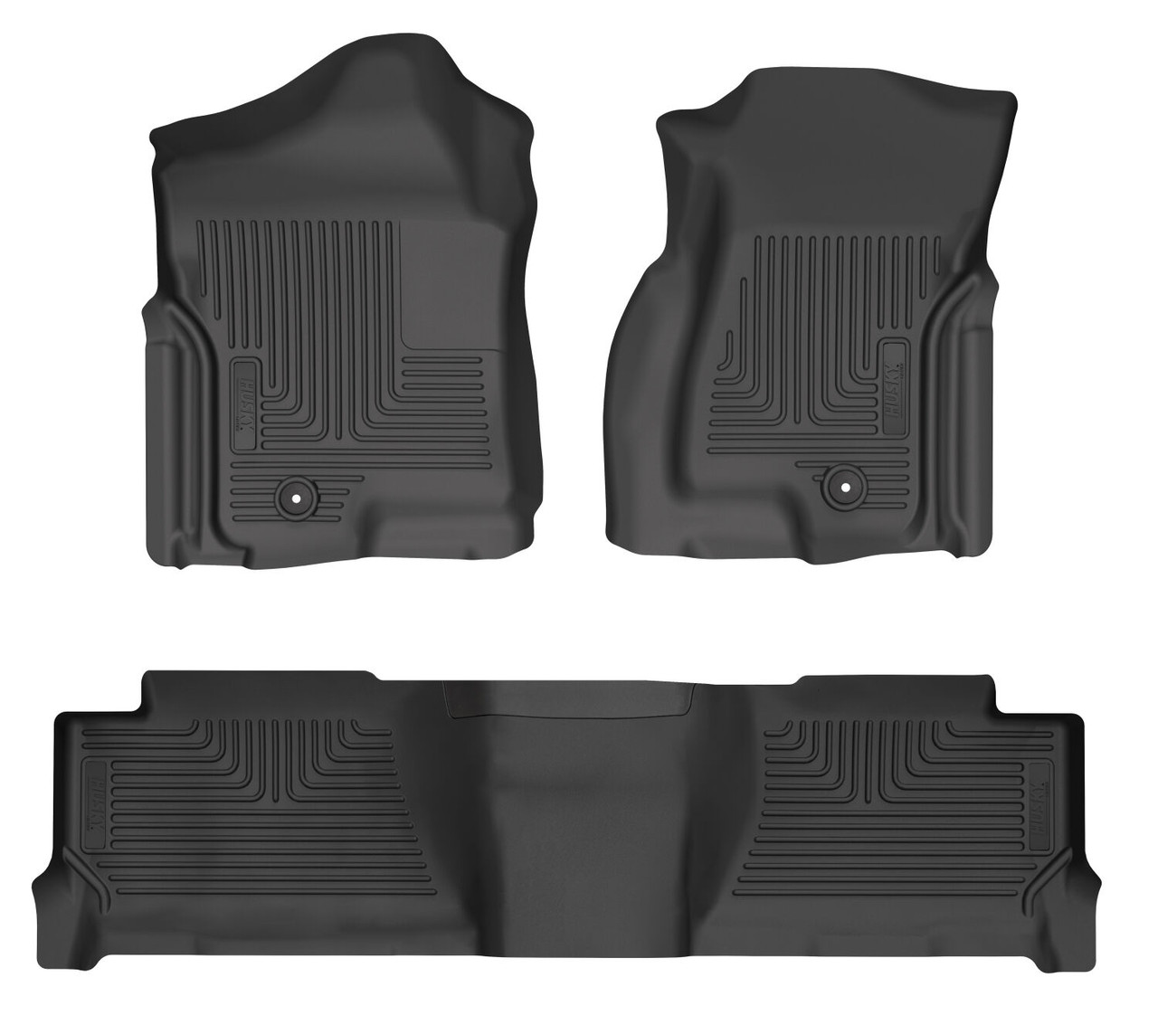 HUSKY LINERS 93891 WEATHERBEATER FRONT & 2ND SEAT FLOOR LINERS FOR 2001-2006 SILVERADO/SIERRA 1500/1500 HD