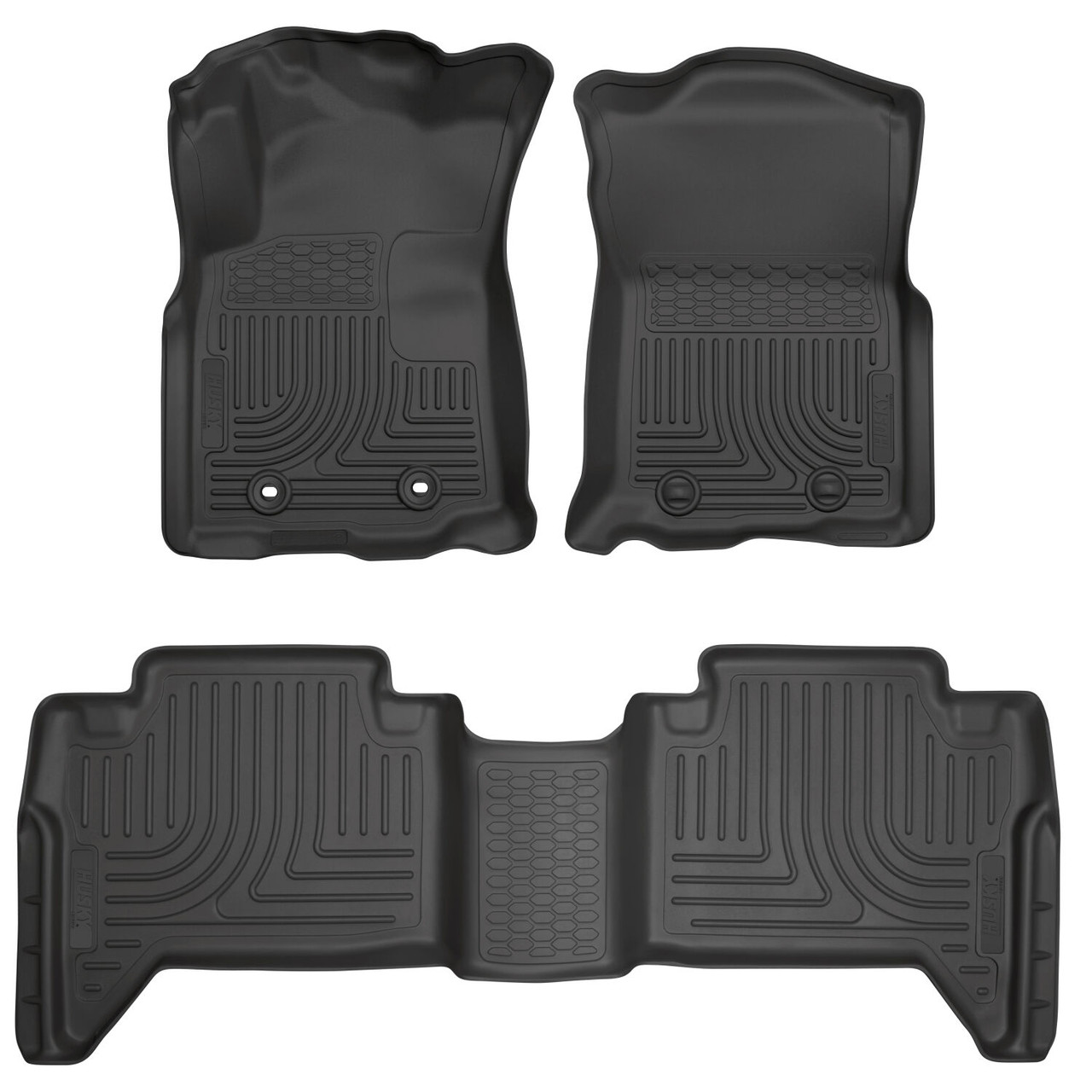 HUSKY LINERS 93881 WEATHERBEATER FRONT & 2ND SEAT FLOOR LINERS FOR 2016-2017 TACOMA