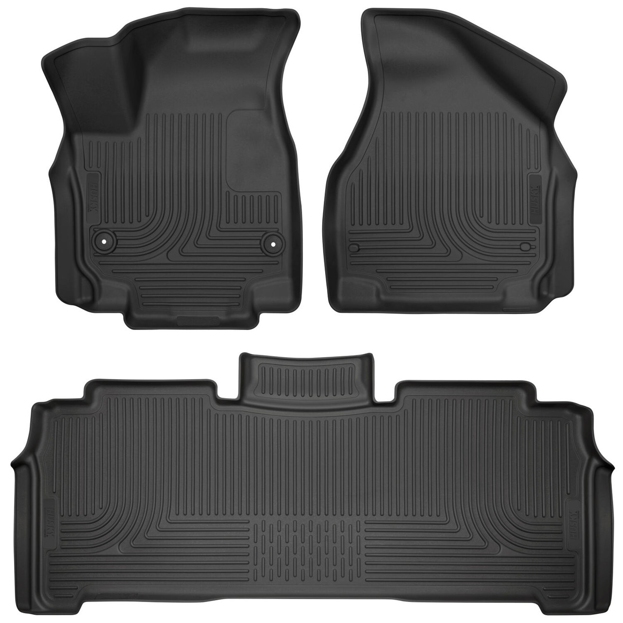 HUSKY LINERS 93771 WEATHERBEATER FRONT & 2ND SEAT FLOOR LINERS FOR 2017-2025 PACIFICA/VOYAGER