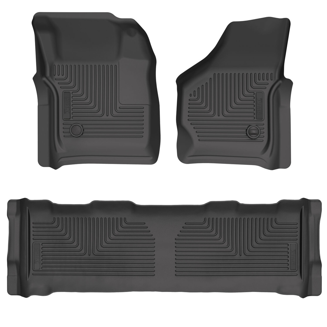 HUSKY LINERS 93631 WEATHERBEATER FRONT & 2ND SEAT FLOOR LINERS FOR 1999-2007 F-250/F-350 SUPER DUTY