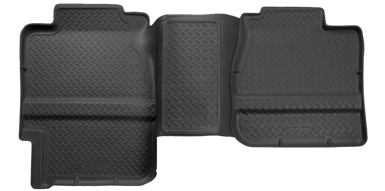 HUSKY LINERS 61101 CLASSIC STYLE 2ND SEAT FLOOR LINER BLACK EXTENDED CAB FOR 1988-2000 C1500/C2500/C3500/K1500/K2500/K3500
