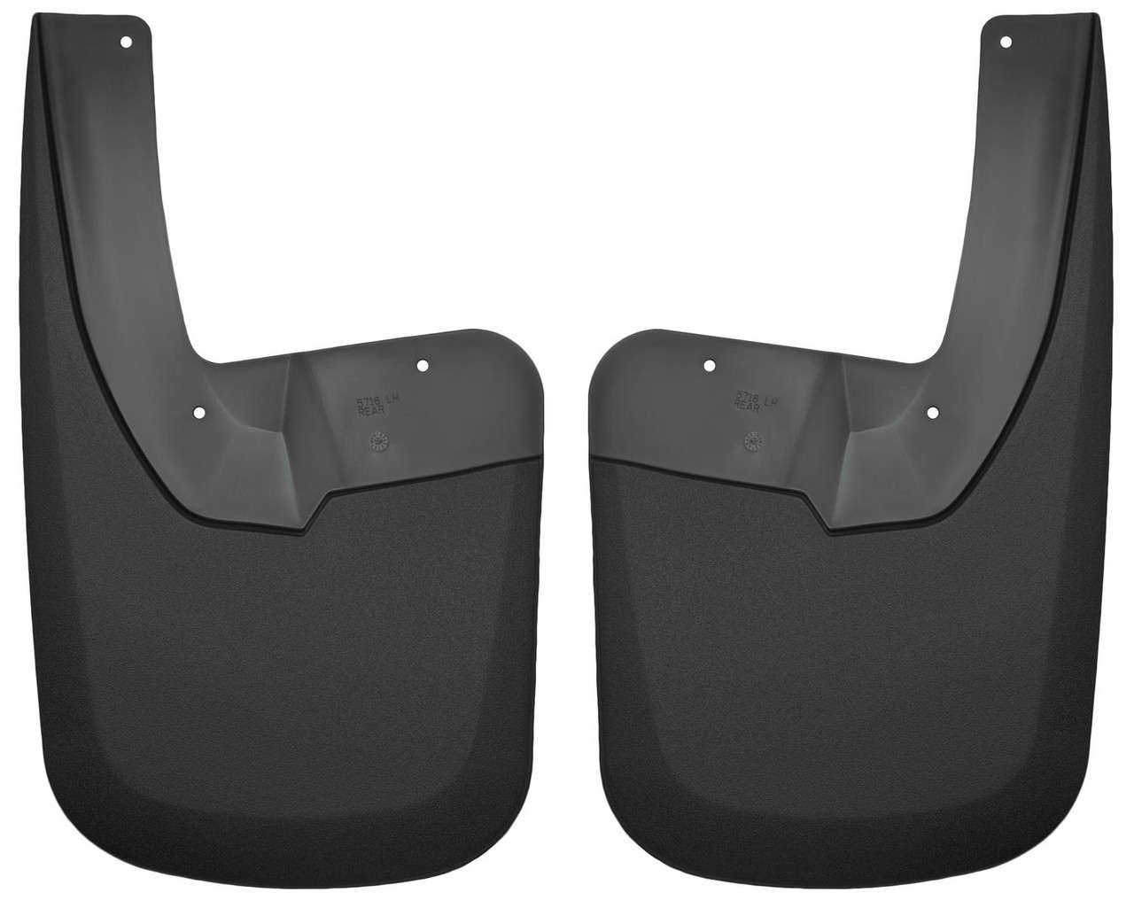 HUSKY LINERS 57161 CUSTOM MUD GUARDS REAR MUD GUARDS FOR 2009-2024 RAM 1500/2500/3500 WITH FACTORY FENDER FLARES DOES NOT FIT REAR DUALLY MODEL