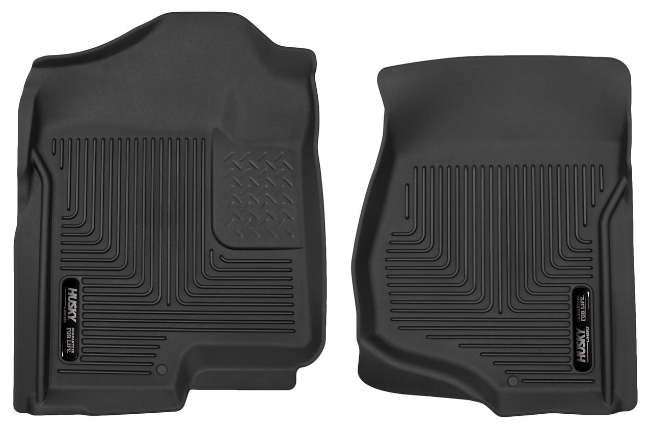 HUSKY LINERS 53101 X-ACT CONTOUR FRONT FLOOR LINERS FOR 2007-2014 ESCALADE ESV/EXT, AVALANCHE, SILVERADO/SIERRA 1500/2500 HD/3500 HD, SUBURBAN 1500/2500