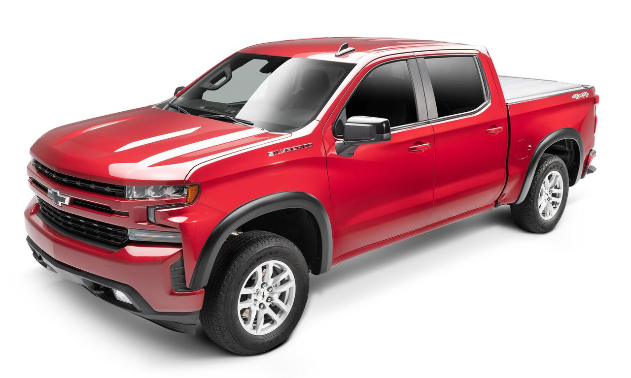 HUSKY LINERS 2804930 OE STYLE FENDER FLARES BLACK SMOOTH FINISH 4-PIECE SET FOR 2019-2022 SILVERADO 1500/1500 LTD