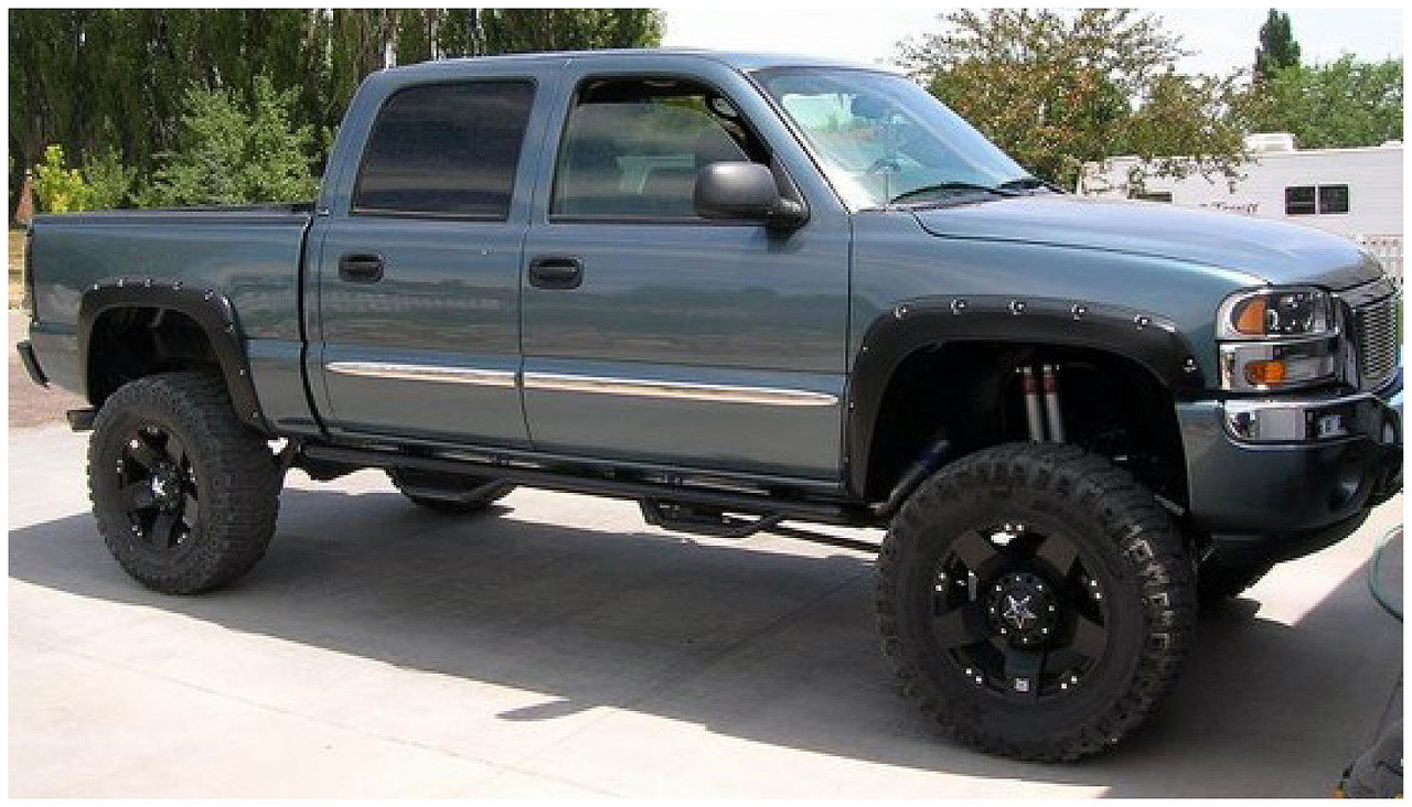 HUSKY LINERS 2804917 POCKET STYLE FENDER FLARE 4 PC SET FOR 1999-2007 SILVERADO 1500/1500 HD/2500/2500 HD/3500, SIERRA 1500/1500 CLASSIC/2500 HD/2500 HD CLASSIC/3500/3500 CLASSIC