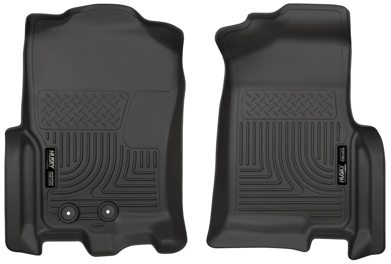 HUSKY LINERS 18371 WEATHERBEATER FRONT FLOOR LINERS FOR 2011-2017 EXPEDITION/NAVIGATOR BLACK