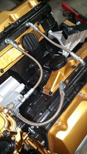 CNC FABRICATION 424011 98.5-03 7.3L PASSENGER SIDE REPLACEMENT HPOP LINE WITH FITTINGS