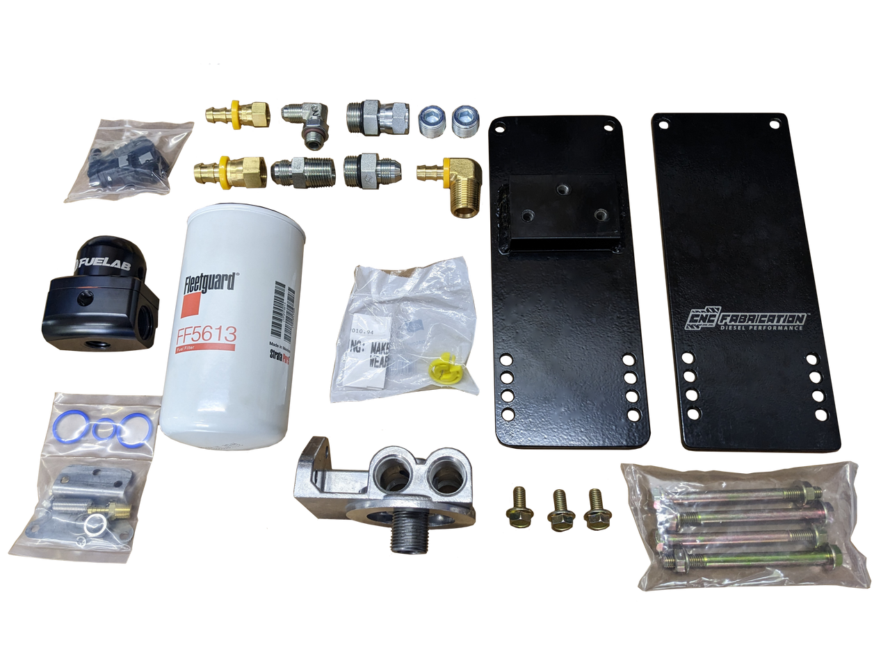 CNC FABRICATION 422100 98.5-03 7.3L FUEL BOWL RELOCATION KIT