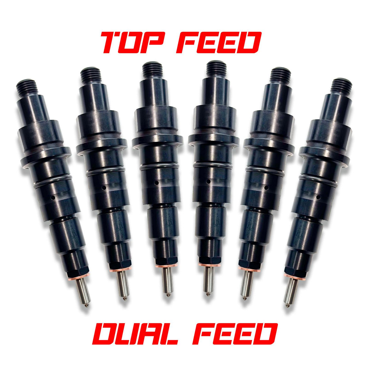 DDP DDPISB-TF-DF-SM CUMMINS 24V CUSTOM TOP FEED/ DUAL FEED INJECTOR SET DYNOMITE DIESEL