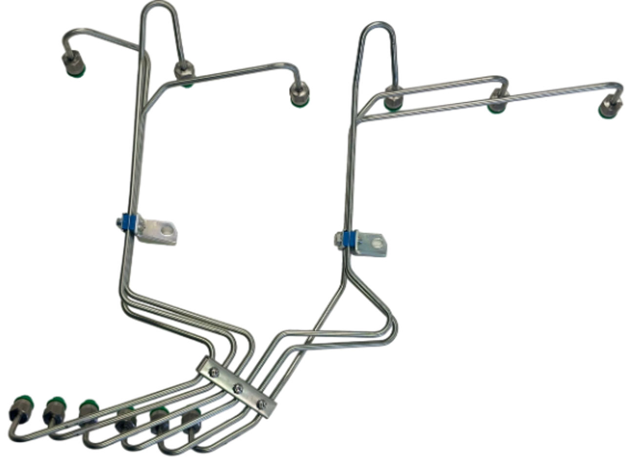 SCHEID DIESEL 154SS09312VPPSETSTK CUMMINS 12 VALVE STAINLESS STEEL FUEL LINE SET 1994-1998 DODGE CUMMINS 5.9L 12V