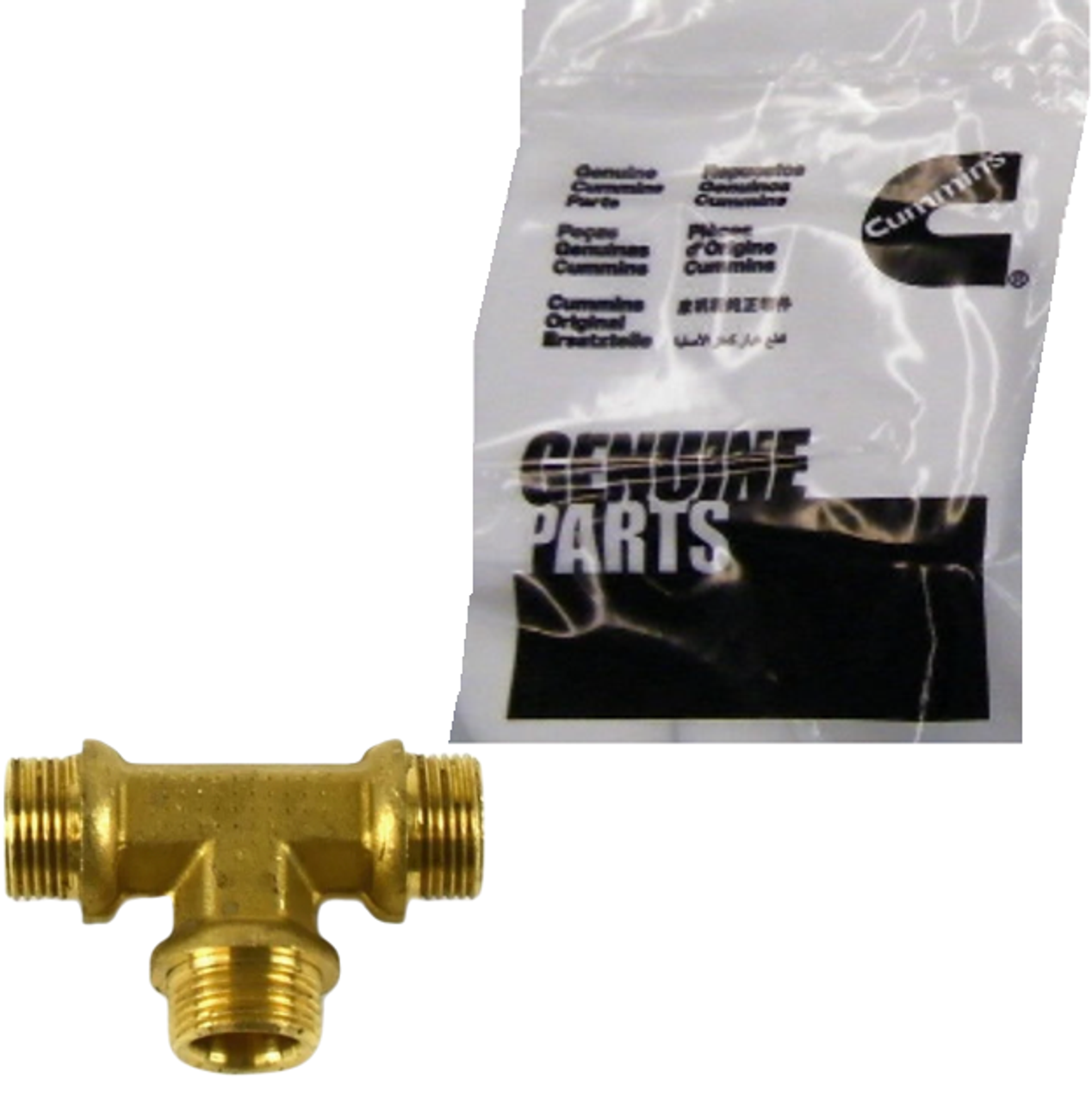 CUMMINS 3905353 OEM FUEL RETURN LINE TEE FITTING – RAM 5.9L 24V VP44 (1998.5–2002)