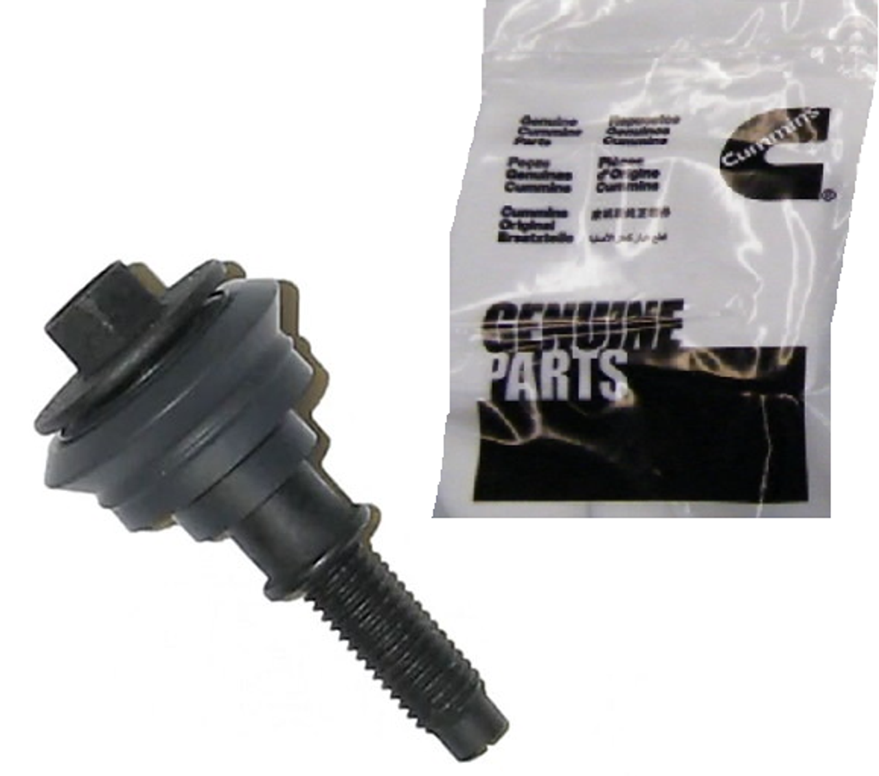 CUMMINS 3957203 OEM VALVE COVER BOLT WITH GROMMET (CAPTIVE ISOLATOR CAP SCREW) – RAM 5.9L (2004.5–2005)