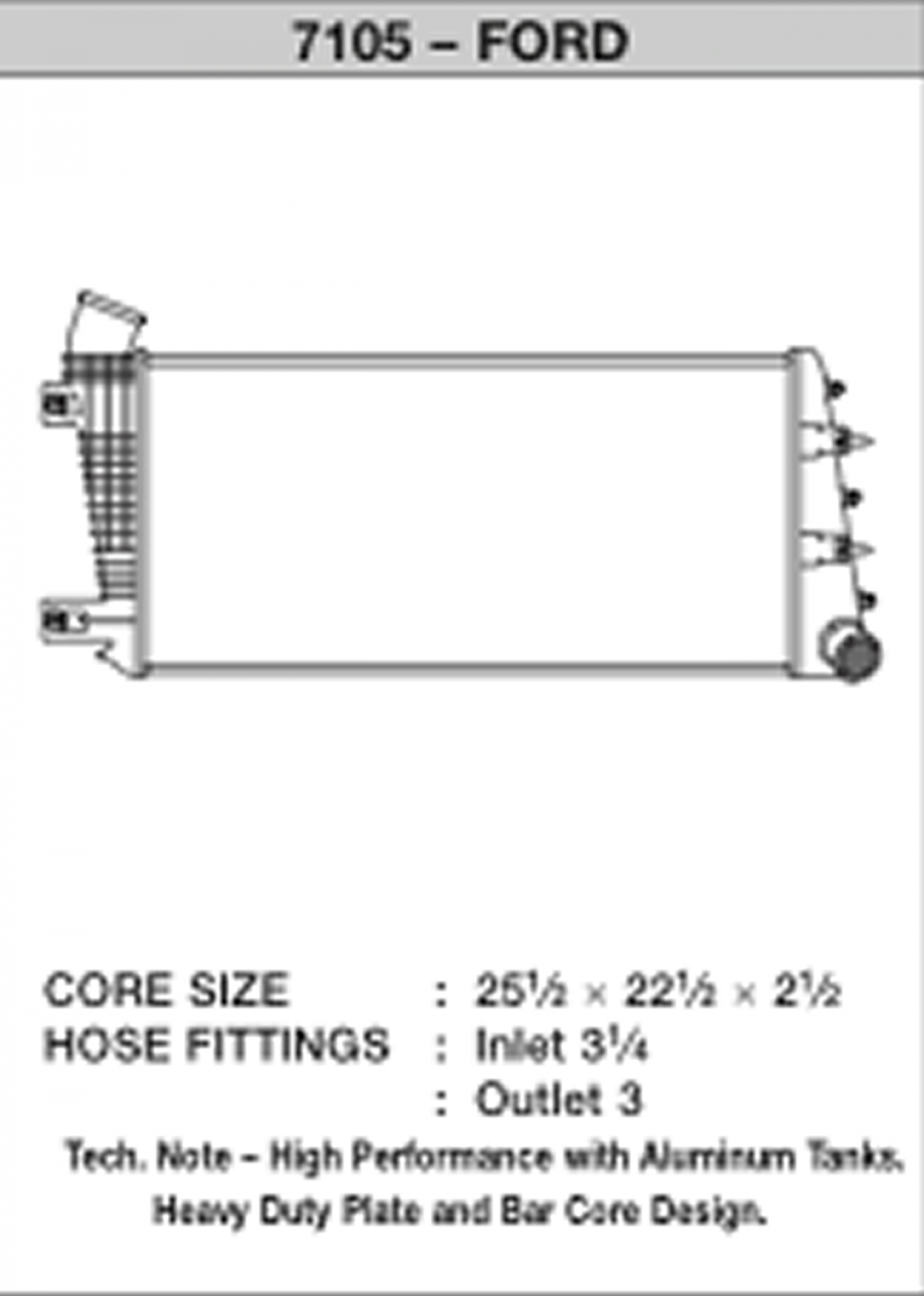 CSF 7105 TURBO DIESEL CHARGE-AIR-COOLERS 08-10 FORD 6.4L