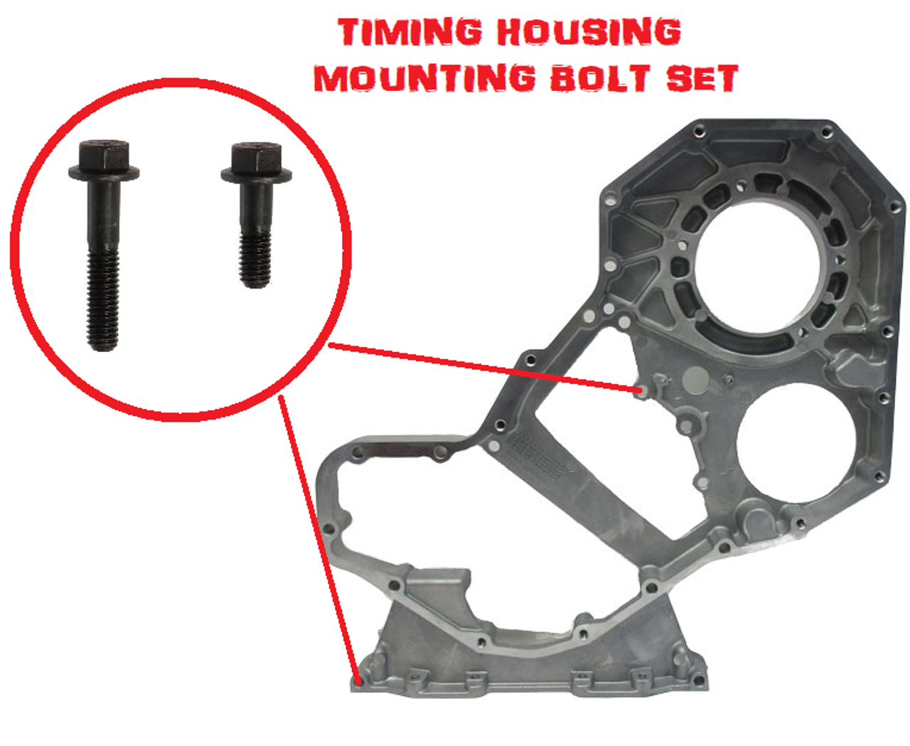 CPP 3924962/ 3900633 TIMING GEAR HOUSING MOUNTING BOLTS FOR 89-98 CUMMINS 5.9L 12V
