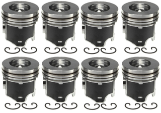 MAHLE 224-3503WR.030 PISTON WITH RINGS-.030 OVER BORE 2003-2007 FORD POWERSTROKE 6.0L