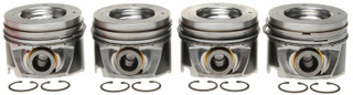 MAHLE 224-3708WR.020 PISTON SET WITH RINGS-RIGHT-.020 OVER BORE 2006-2010 GM DURAMAX 6.6L LLY/LBZ/LMM