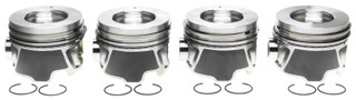 MAHLE 224-3709WR.010 PISTON KIT WITH RINGS-LEFT-.010 OVER BORE 2006-2010 GM DURAMAX 6.6L LLY/LBZ/LMM