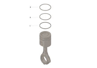 CUMMINS 3802423 PISTON RING SET-.040 OVER BORE 1989-2002 CUMMINS 5.9L 12V/24V