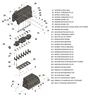 CUMMINS 3900956 EXPANSION PLUG-OIL GALLEY 1989-2018 CUMMINS 5.9L/6.7L 12V/24V