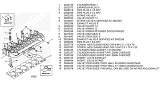 CUMMINS 3904409 VALVE STEM GUIDE THICK WALL 51.75MM LONG-EXHAUST 1989-1998 CUMMINS 5.9L 12V