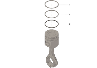 CUMMINS PISTON RING KIT (STD) 19-24 6.7L - 5405855